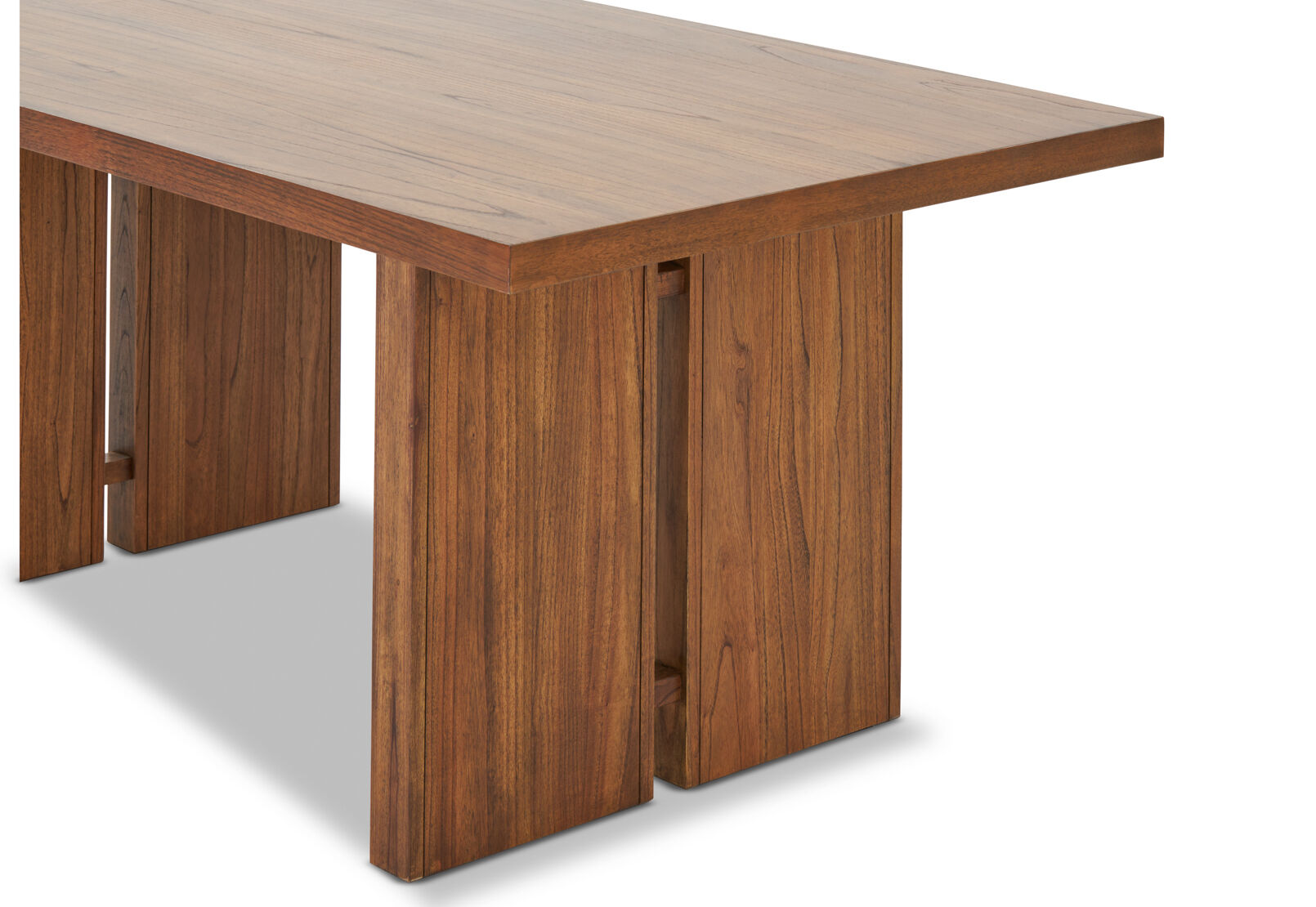 SORVINO 1800 DINING TABLE LIGHT WALNUT