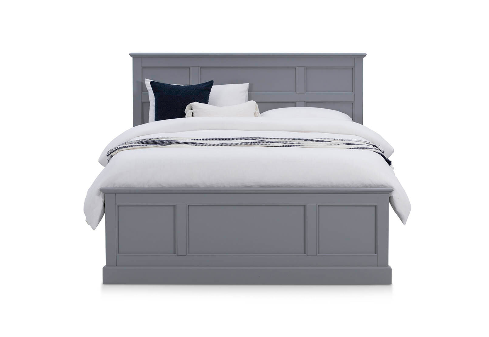 CHRYSTELLE QUEEN BED LIGHT GREY