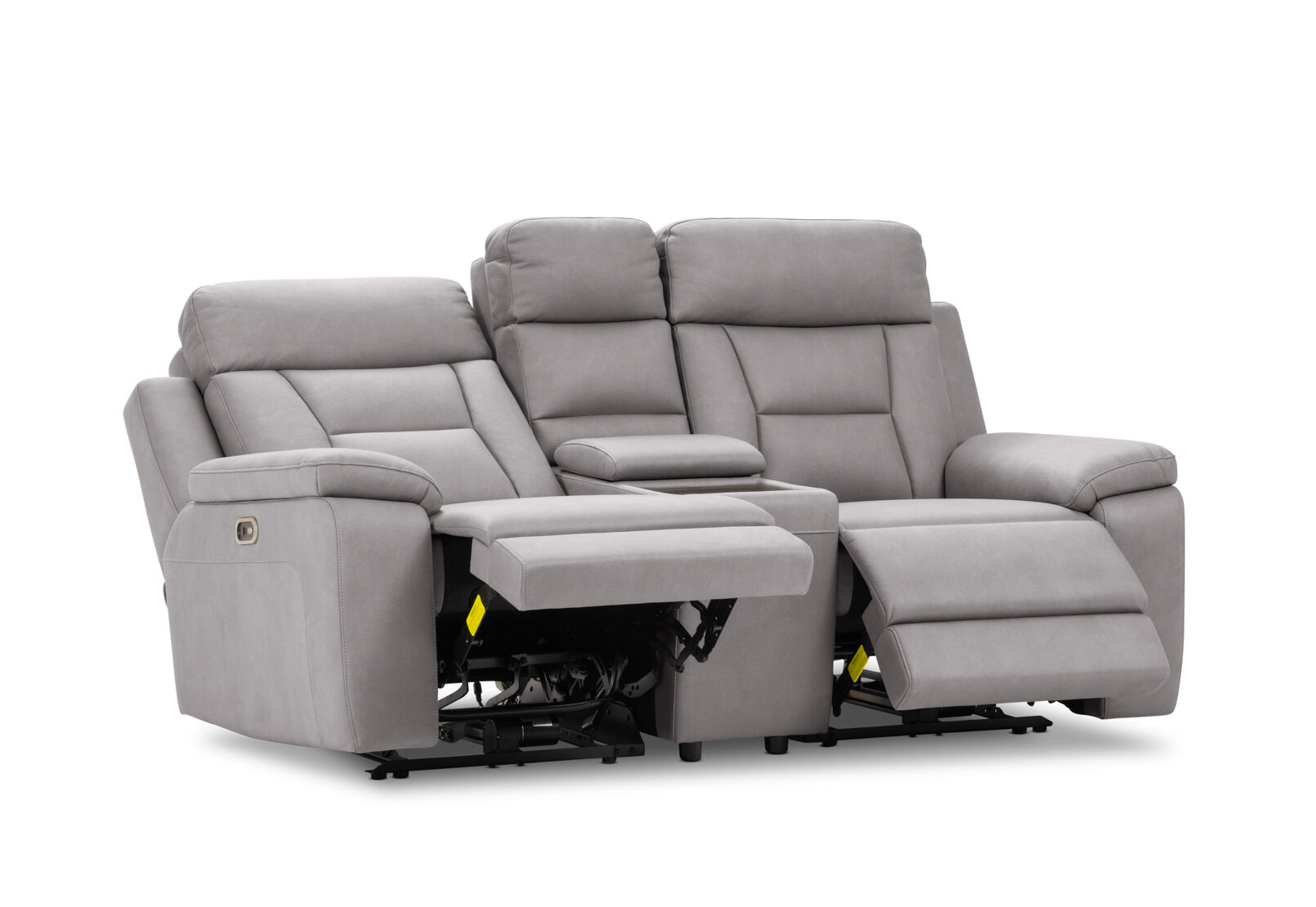 NOVAK FABRIC 2 SEATER LIGHT GREY