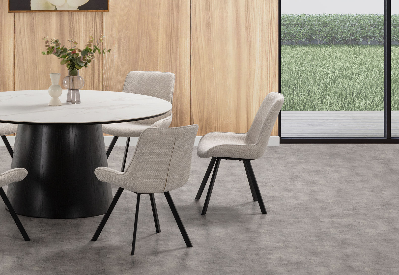 VESTA DINING CHAIR CREAM