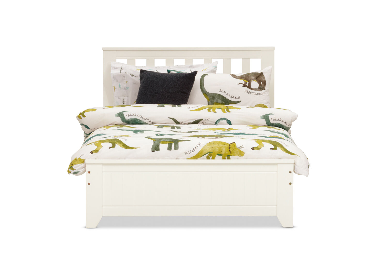 CAPTAIN JACK KING SINGLE BED WHITE