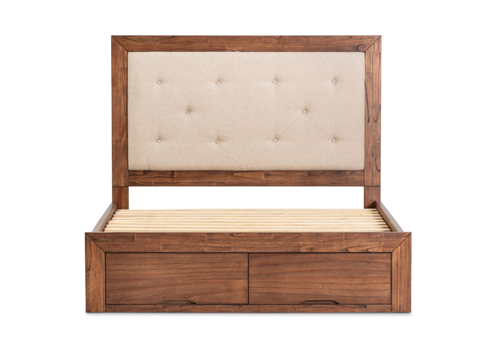 BOGOTA 2 DRAWER KING BED DARK WALNUT