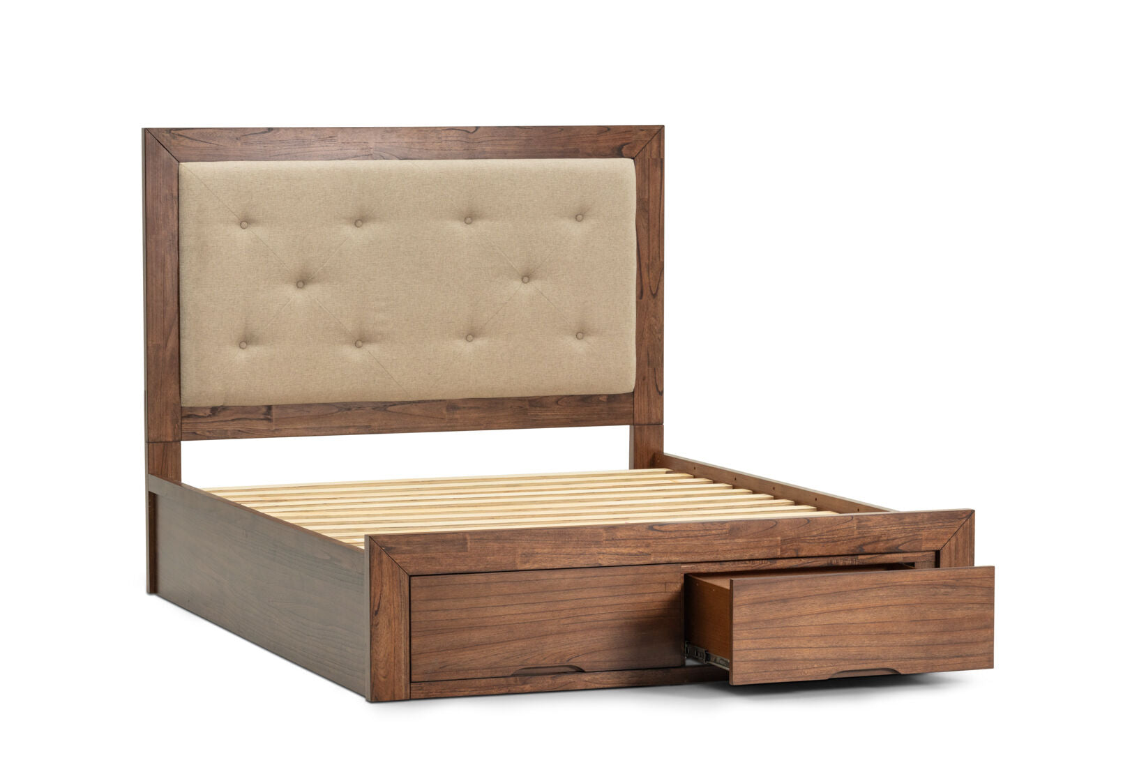 BOGOTA 2 DRAWER KING BED DARK WALNUT