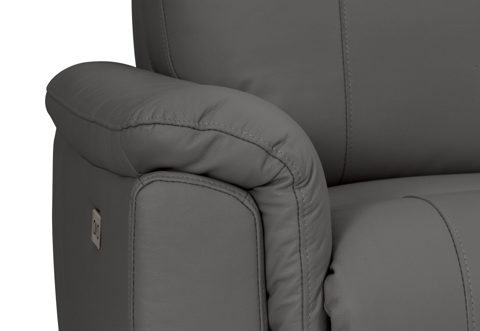 JAKOB 2 SEATER WITH CONSOLE CHARCOAL