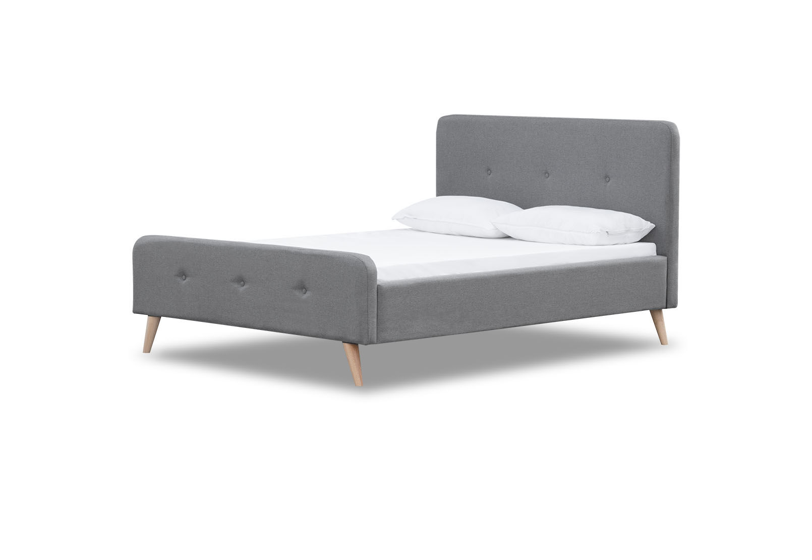 RAINEY DOUBLE BED GREY