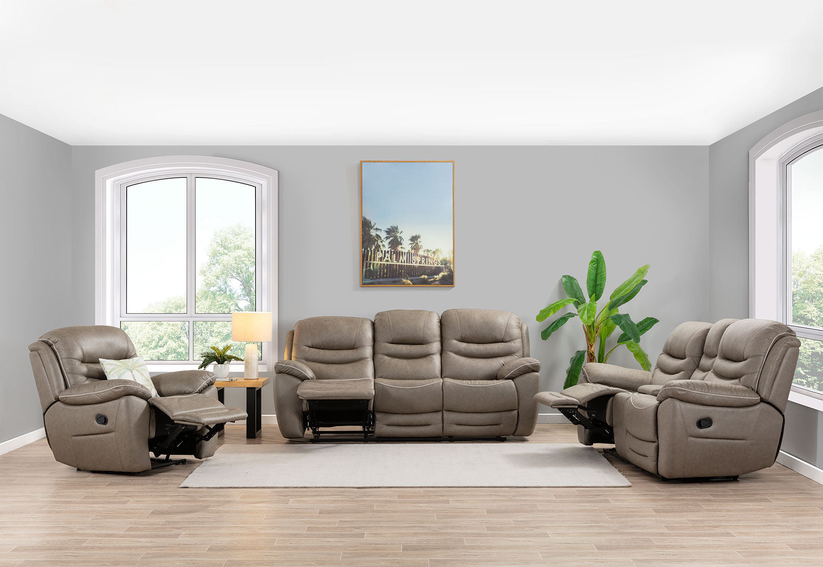 FEDERER FABRIC RECLINER GREY