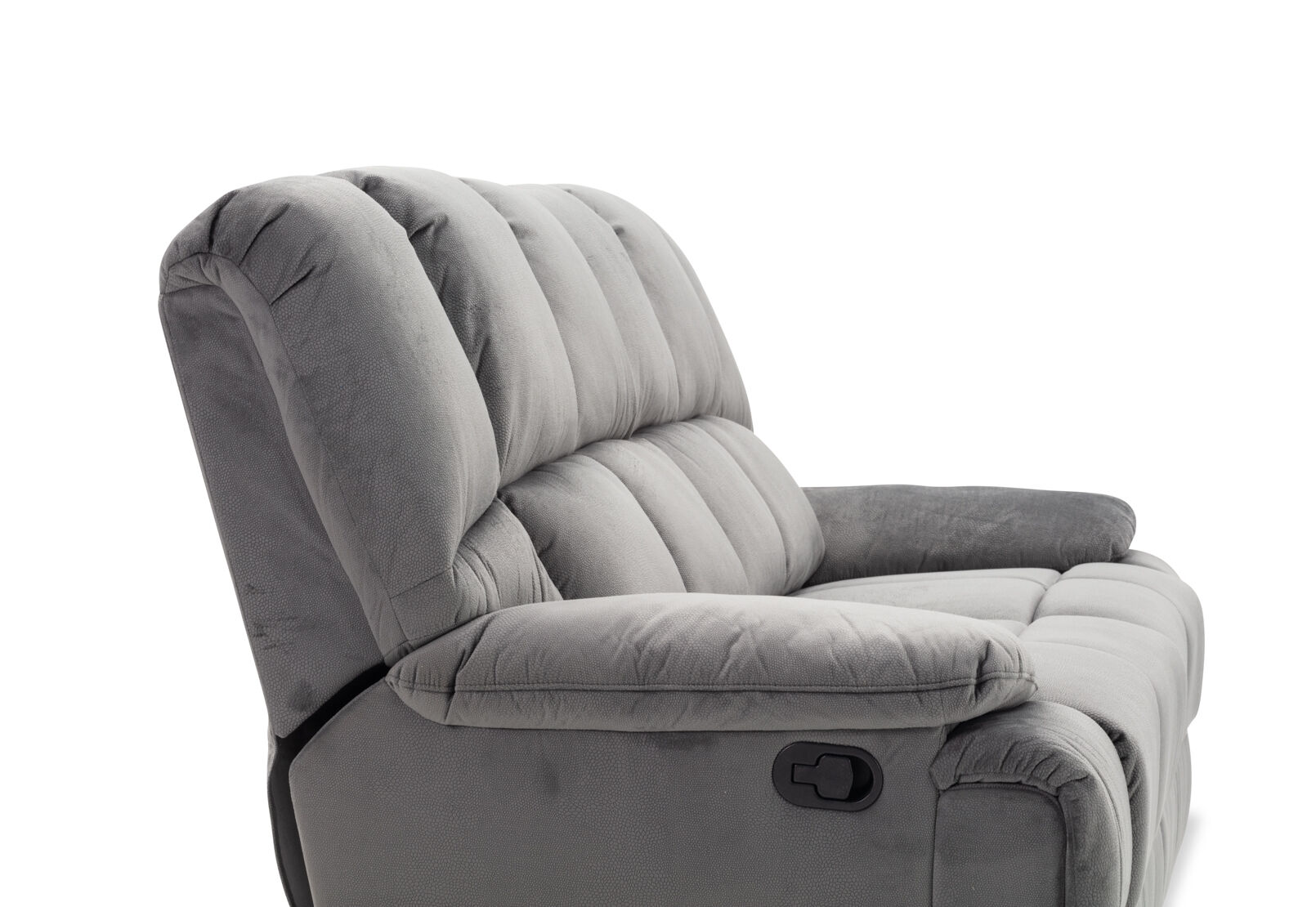 LEBRON FABRIC 3 SEATER WITH 2 INBUILT RECLINERS DARK GREY