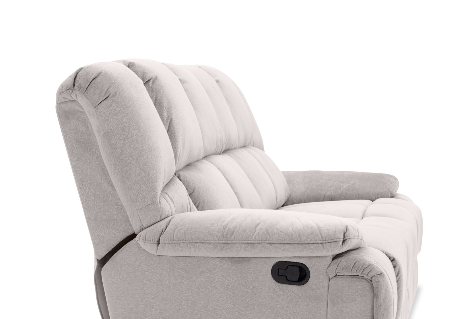 LEBRON FABRIC 3 SEATER WITH 2 INBUILT RECLINERS LIGHT GREY
