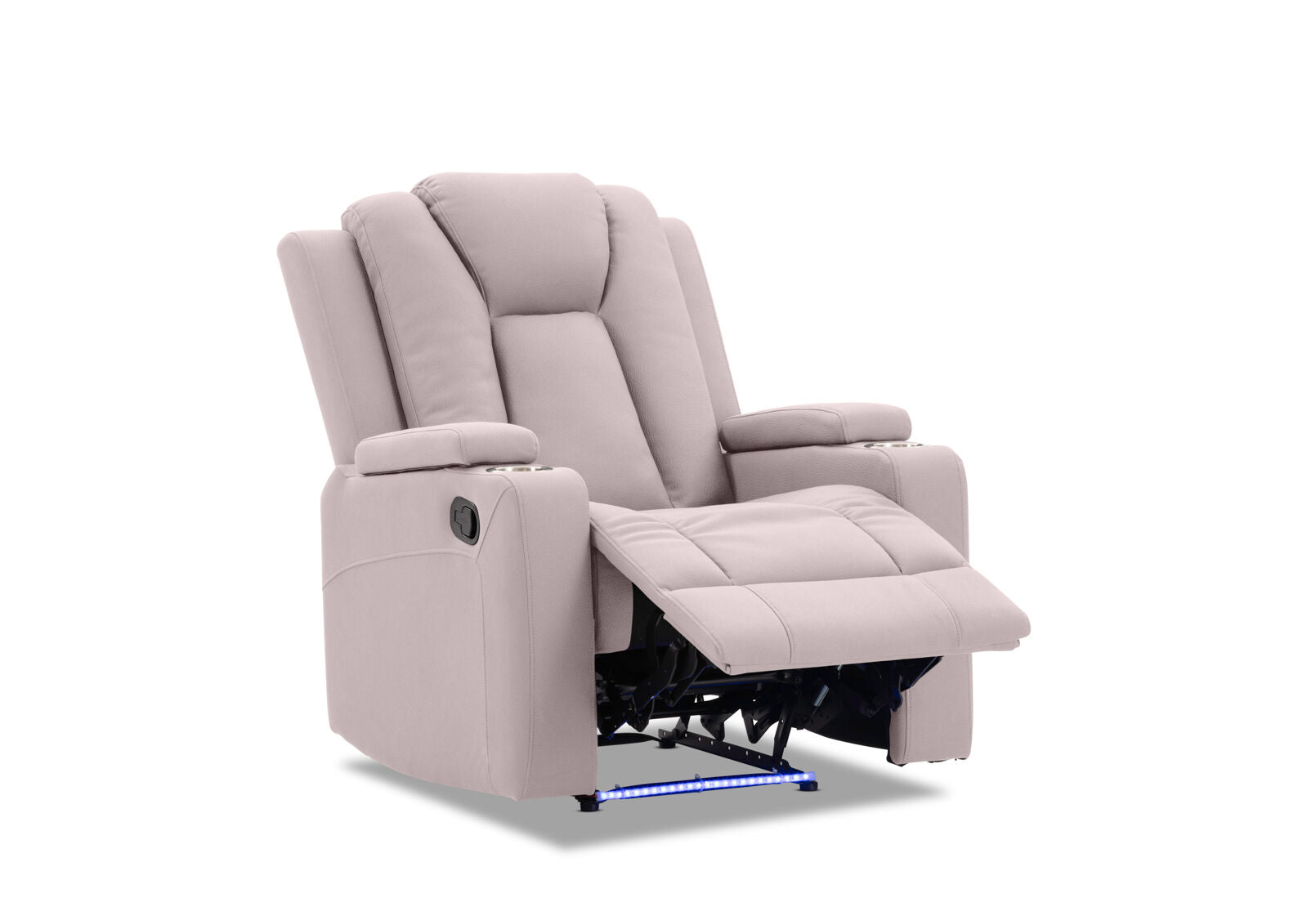 TRAVIS FABRIC RECLINER LIGHT GREY