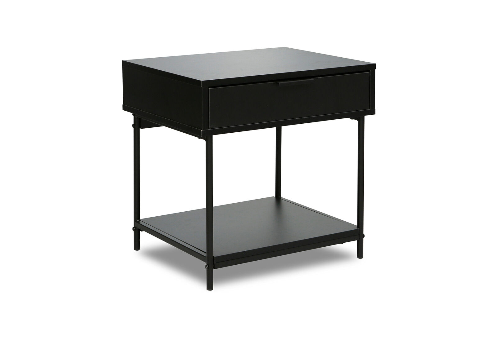HESTER BLACK BEDSIDE TABLE BLACK