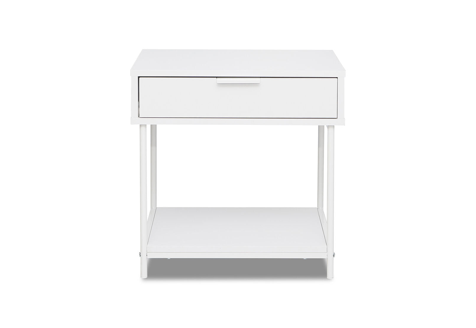 HESTER WHITE BEDSIDE TABLE WHITE