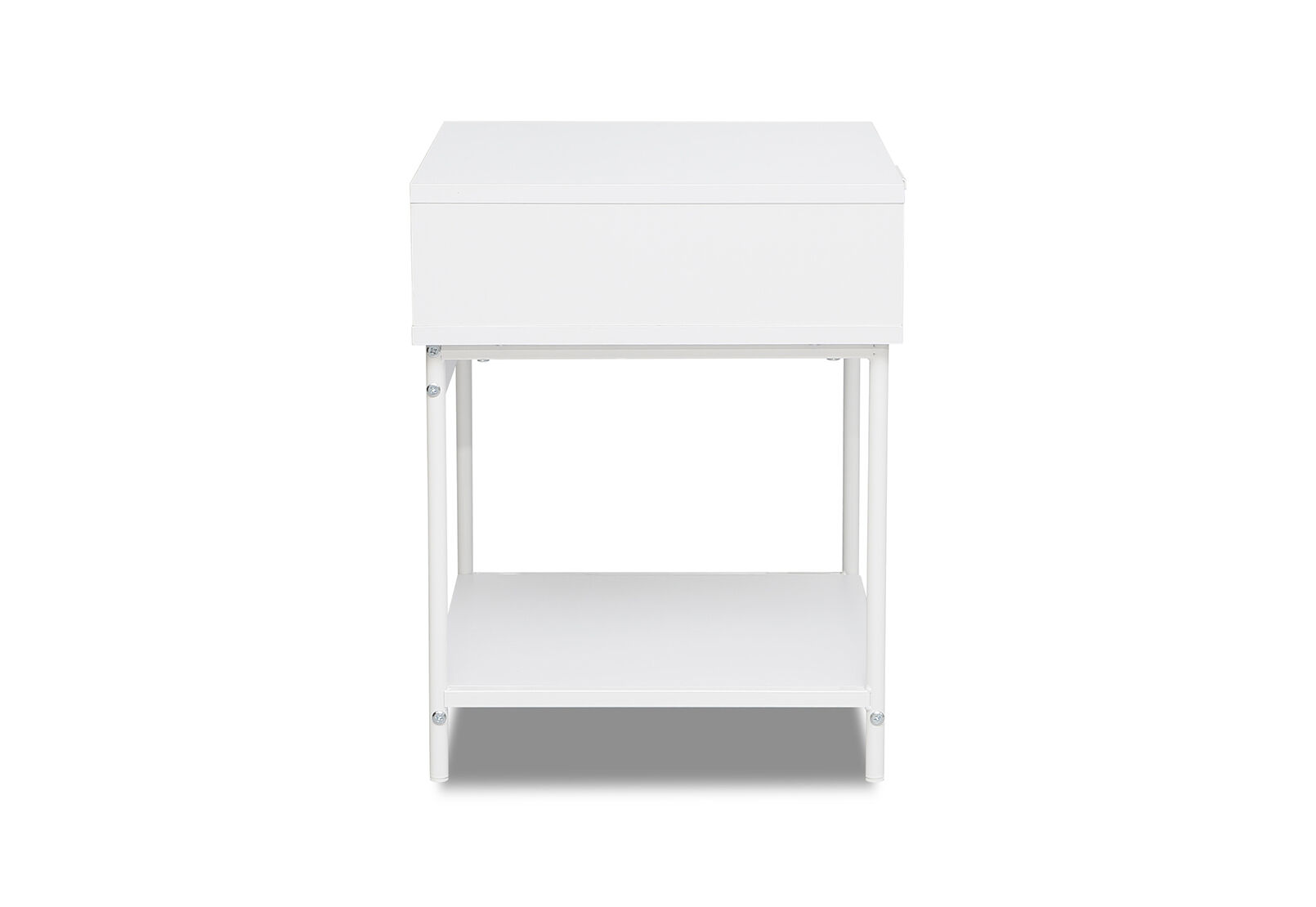 HESTER WHITE BEDSIDE TABLE WHITE