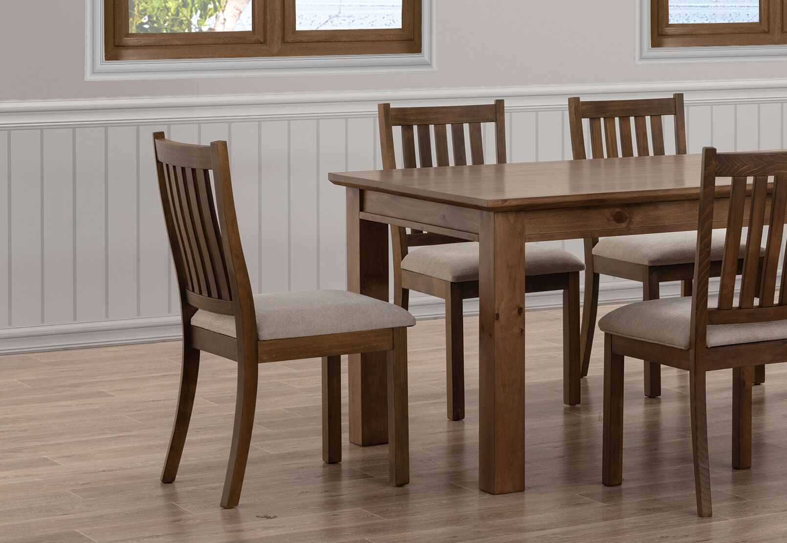 HELMOND DINING CHAIR RUSTIC PINE