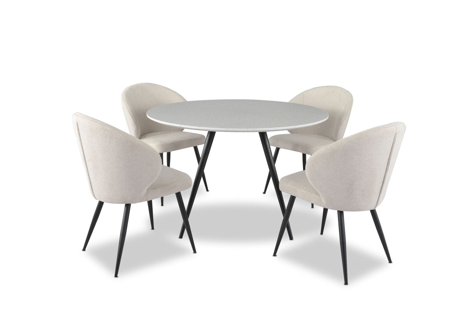 REYNOLDS SET OF 2 DINING CHAIRS BEIGE