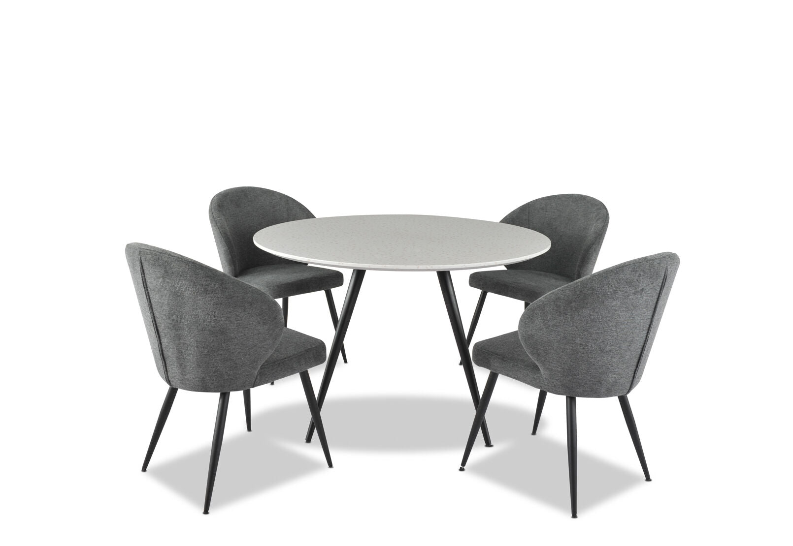 REYNOLDS SET OF 2 DINING CHAIRS CHARCOAL