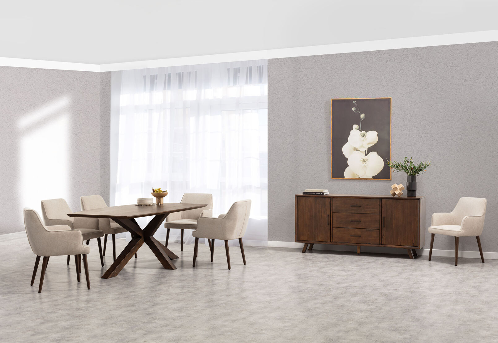 GRAYSEN DINING CHAIR BEIGE
