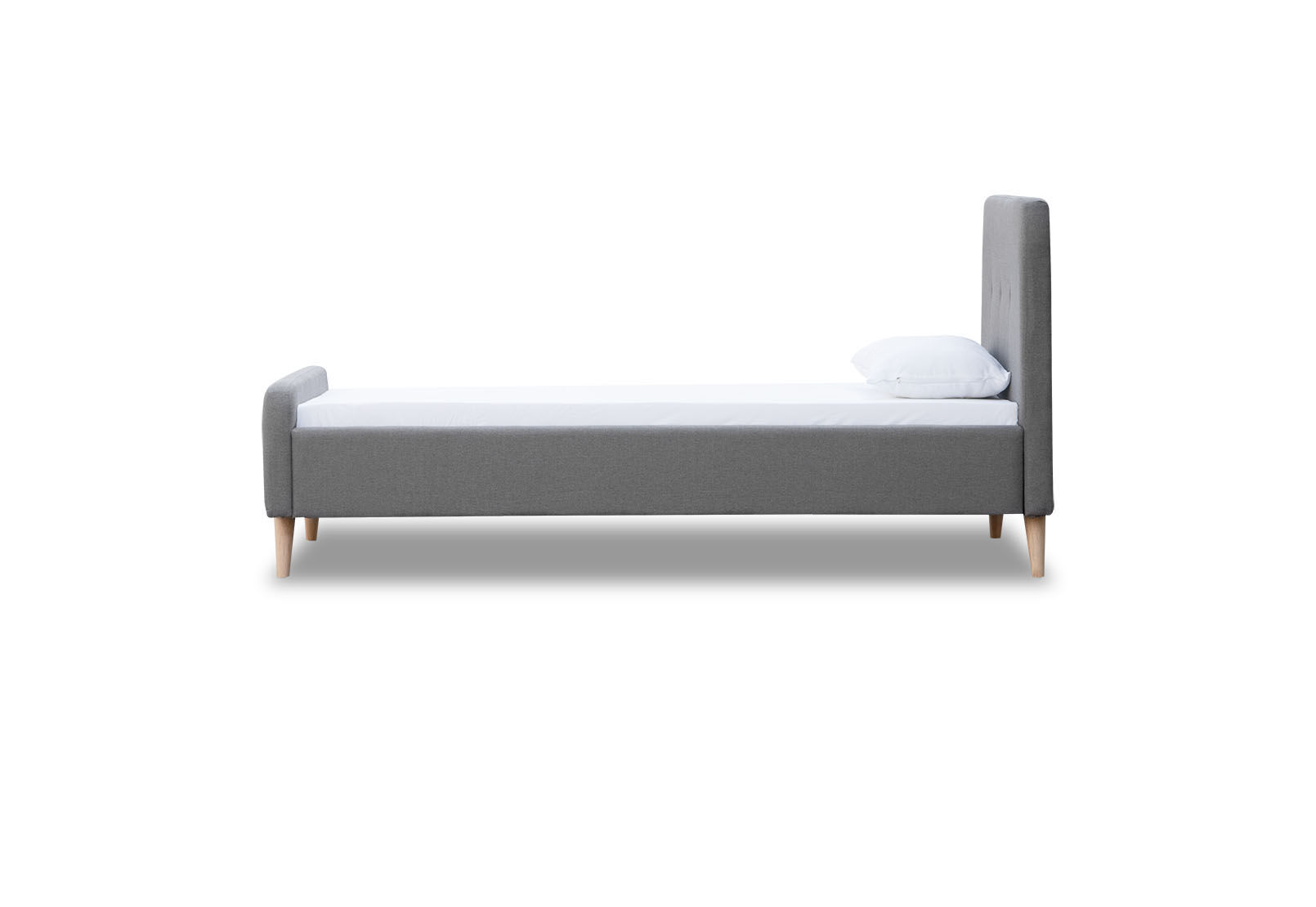 RAINEY KING SINGLE BED GREY