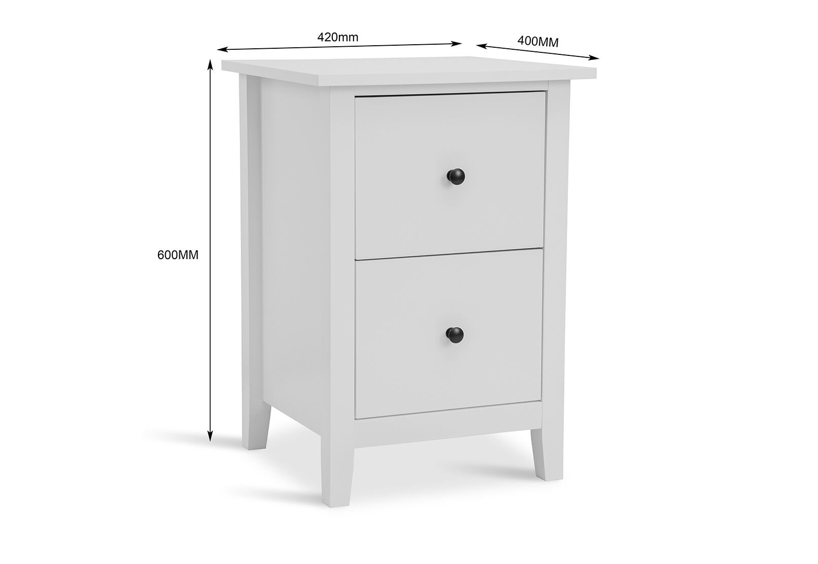 MARSH BEDSIDE TABLE WHITE