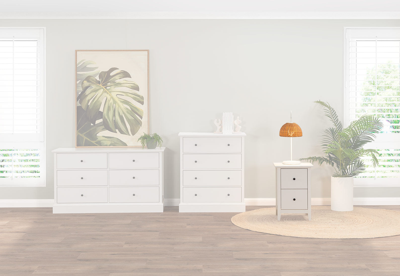 MARSH BEDSIDE TABLE WHITE