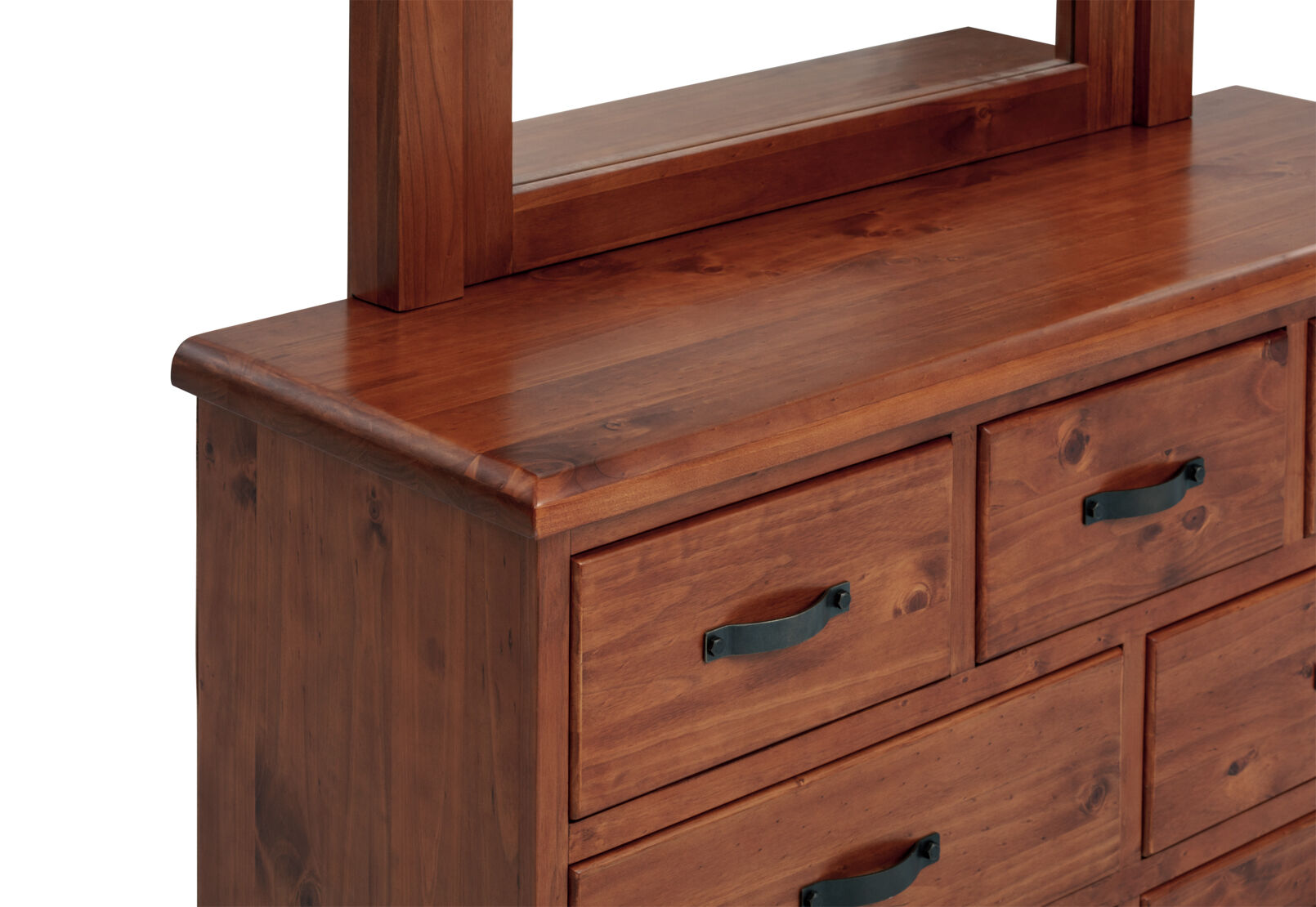 CALLAGHAN 7 DRAWER DRESSER WITH MIRROR RUSTIC