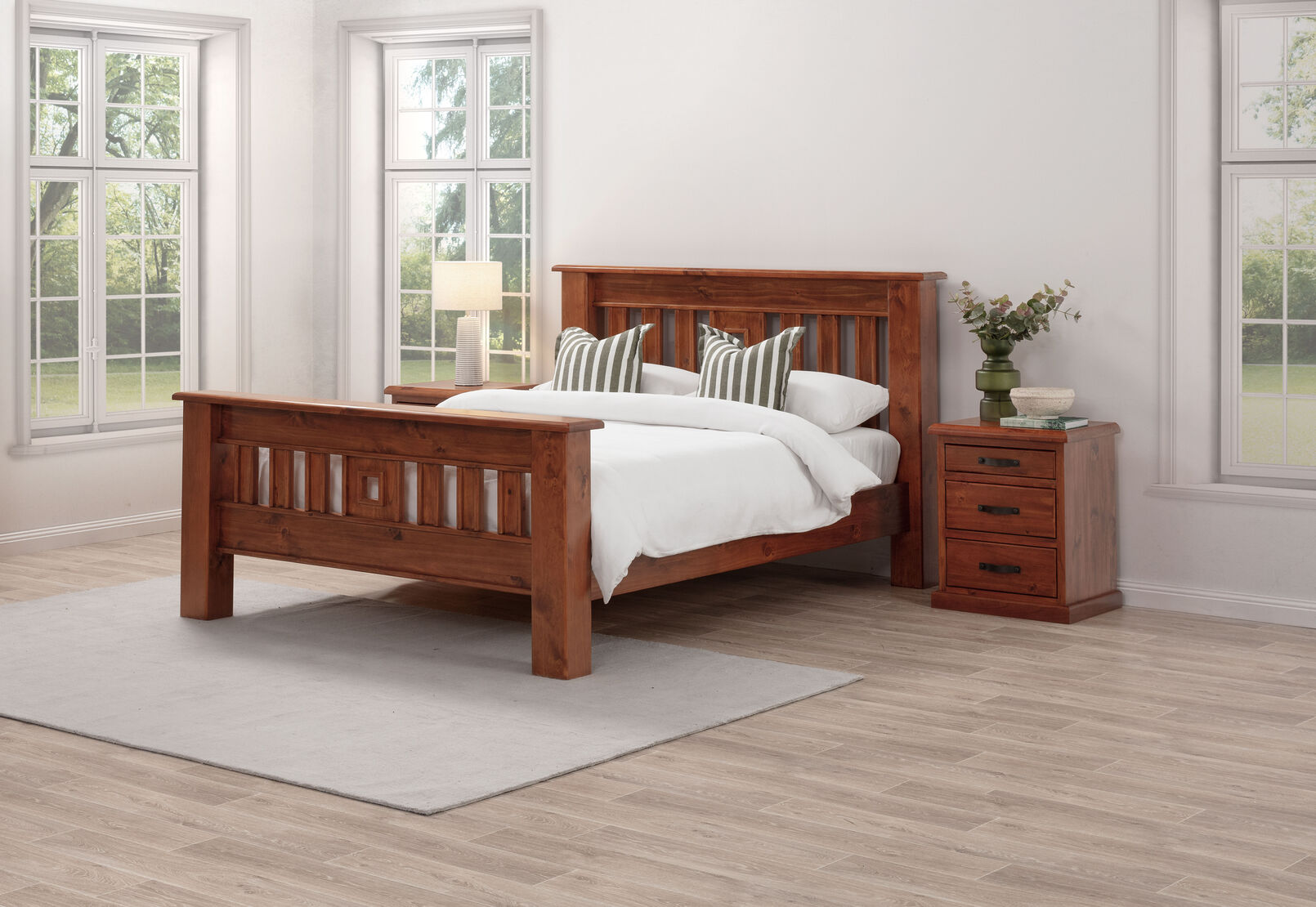 CALLAGHAN QUEEN BED RUSTIC