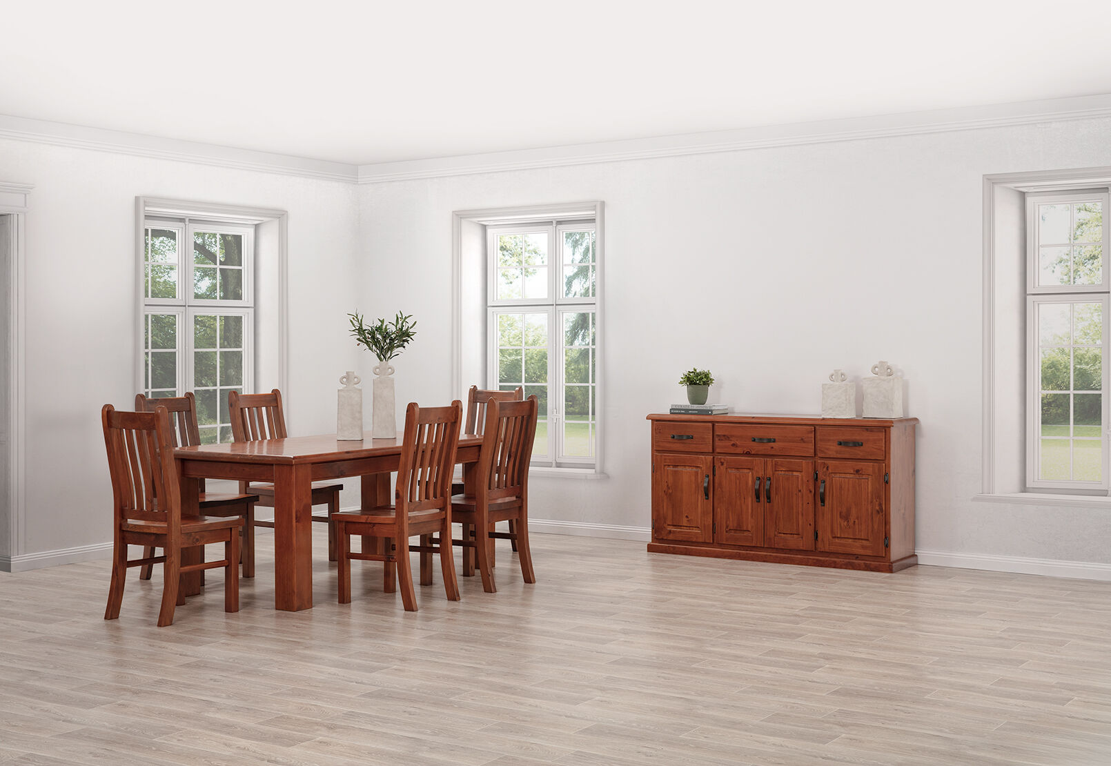 CALLAGHAN 4 DOOR 3 DRAWER BUFFET RUSTIC