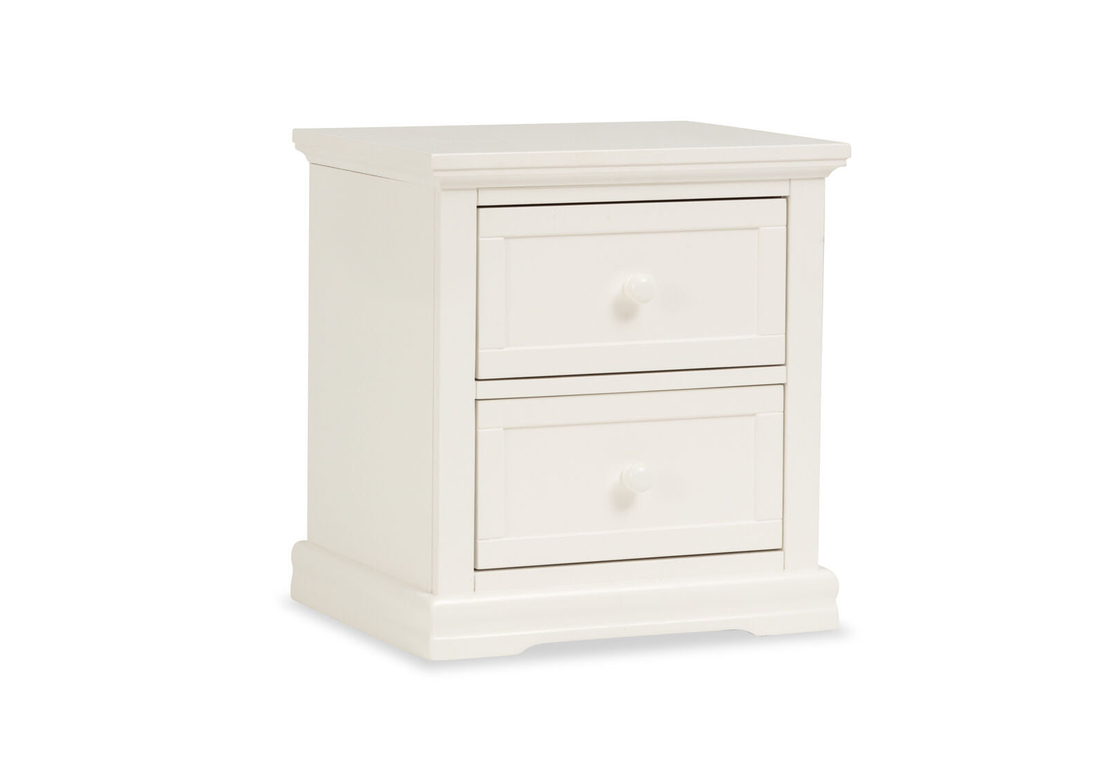 IZADORA 2 DRAWER BEDSIDE WHITE
