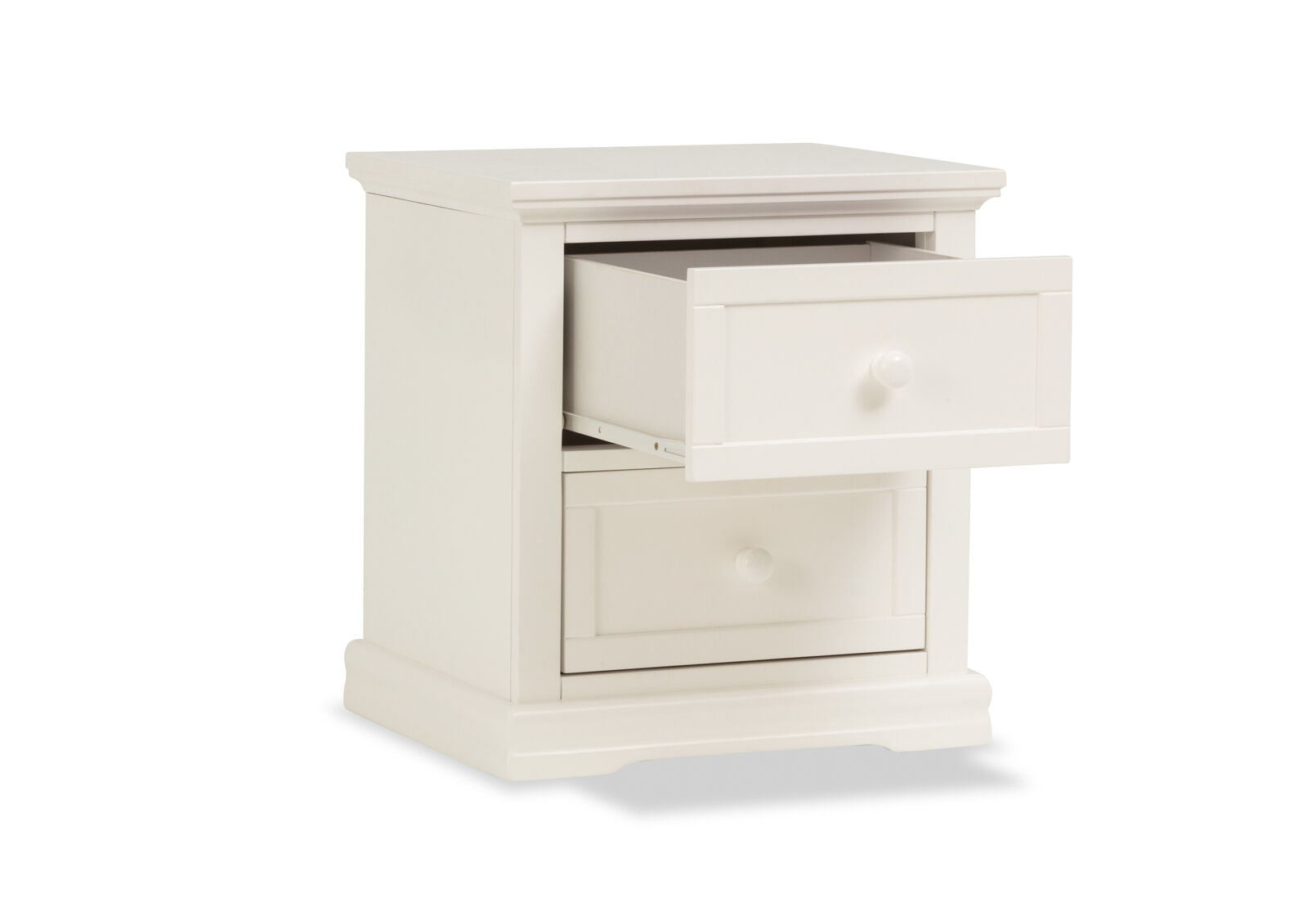 IZADORA 2 DRAWER BEDSIDE WHITE