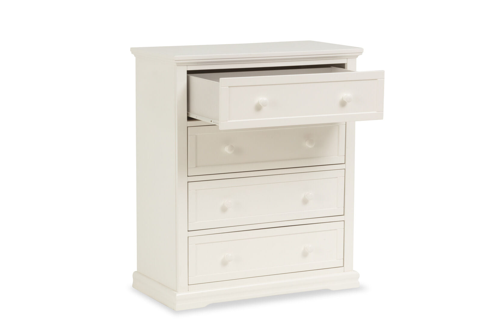 IZADORA 4 DRAWER TALL CHEST WHITE