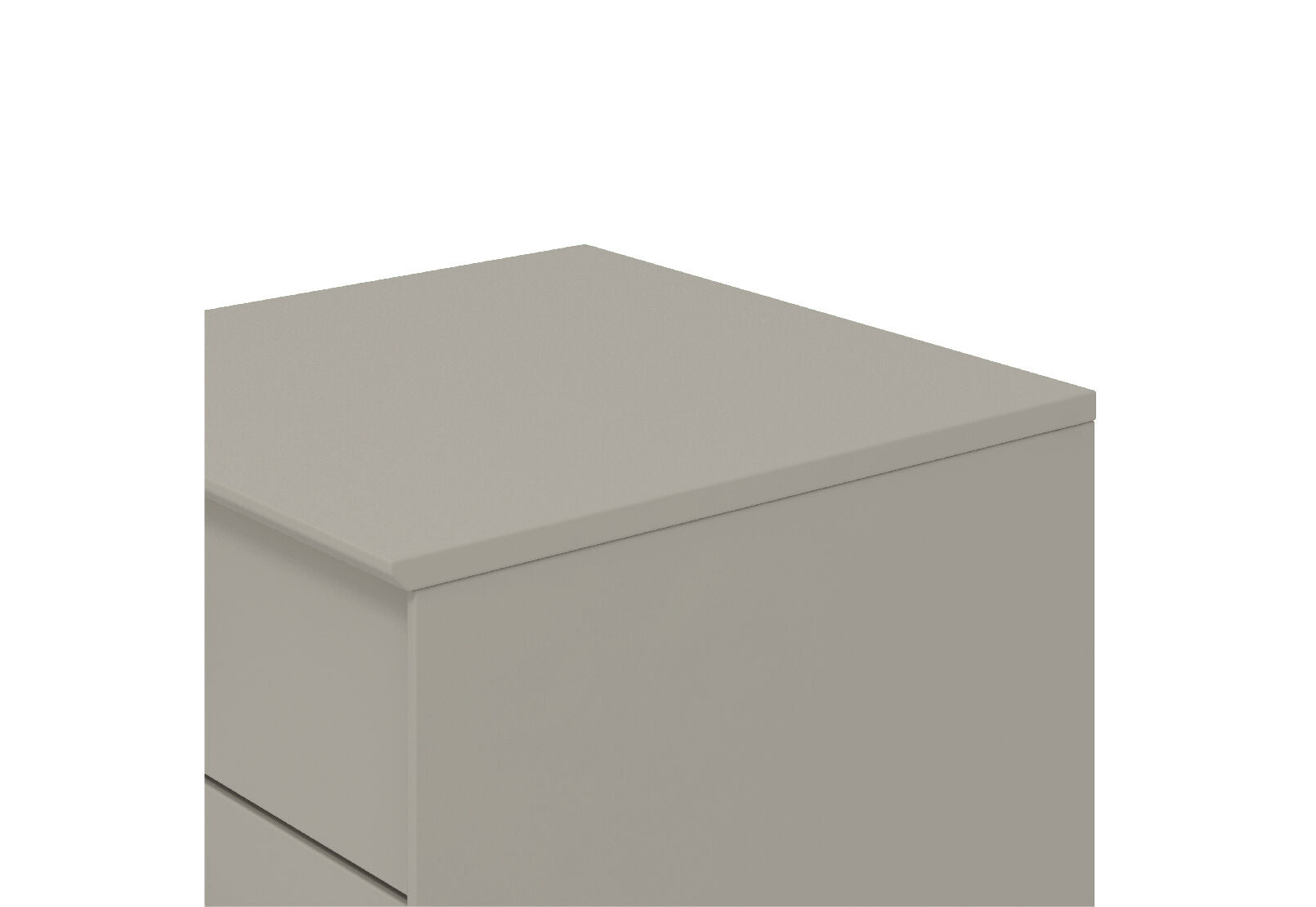 FIELDS 2 DRAWER BEDSIDE TABLE LIGHT GREY