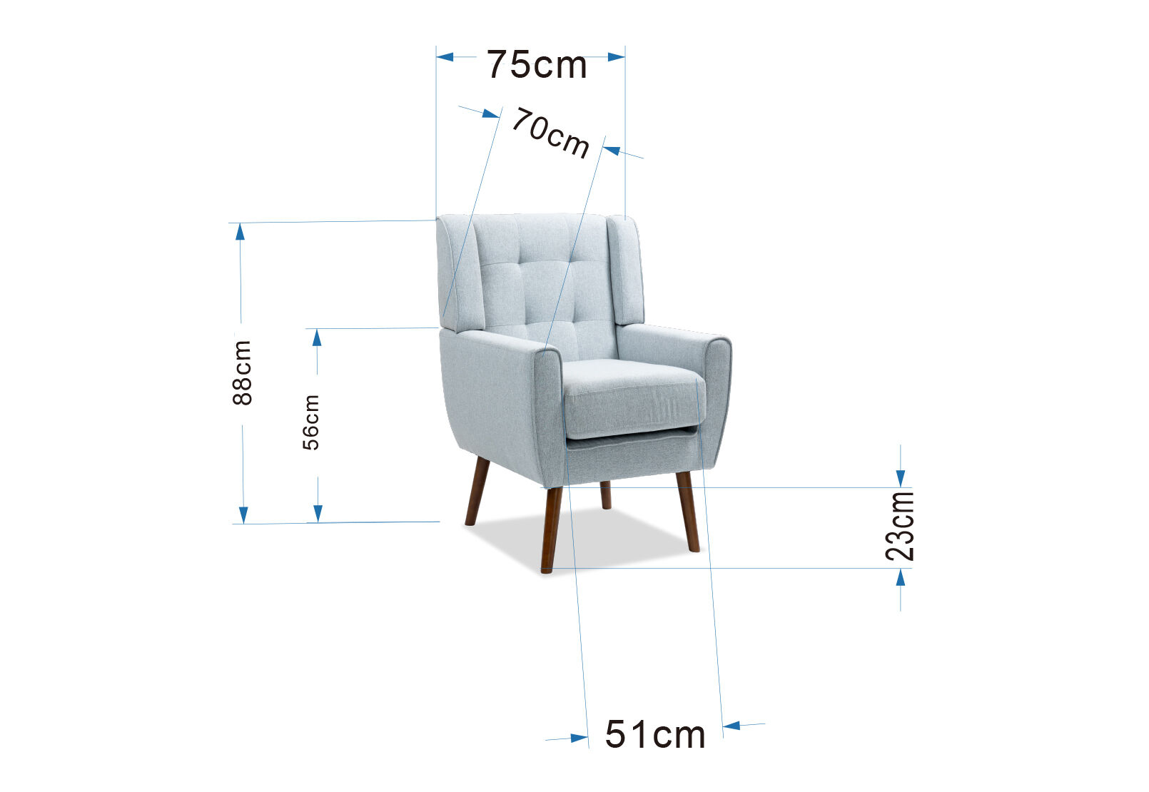 HOOD ACCENT CHAIR GREY