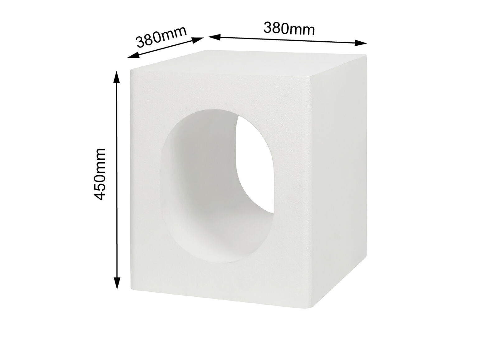 LAMB SIDE TABLE WHITE