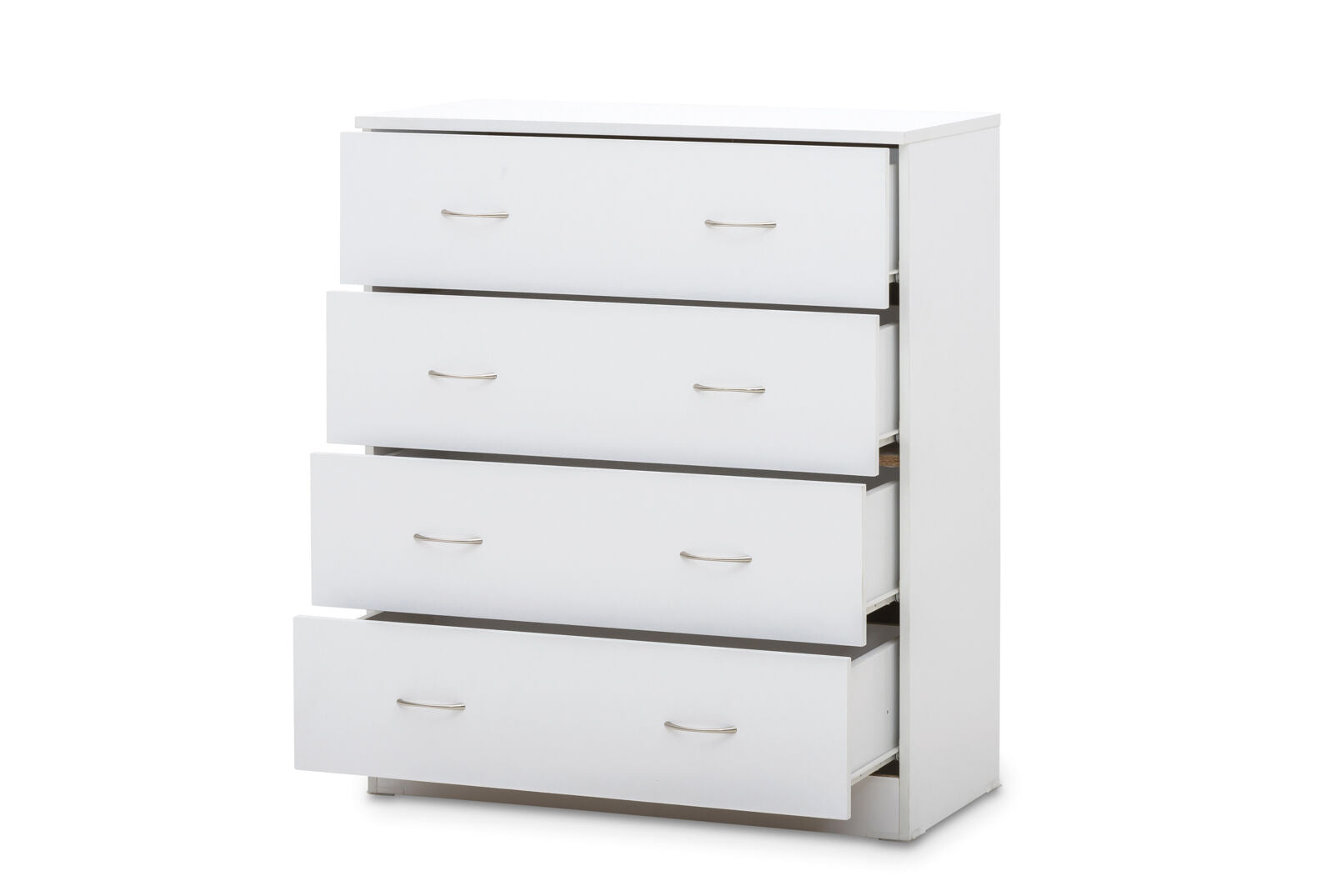 SPACESAVER MK2 BUDGET 4 DRAWER TALL CHEST WHITE