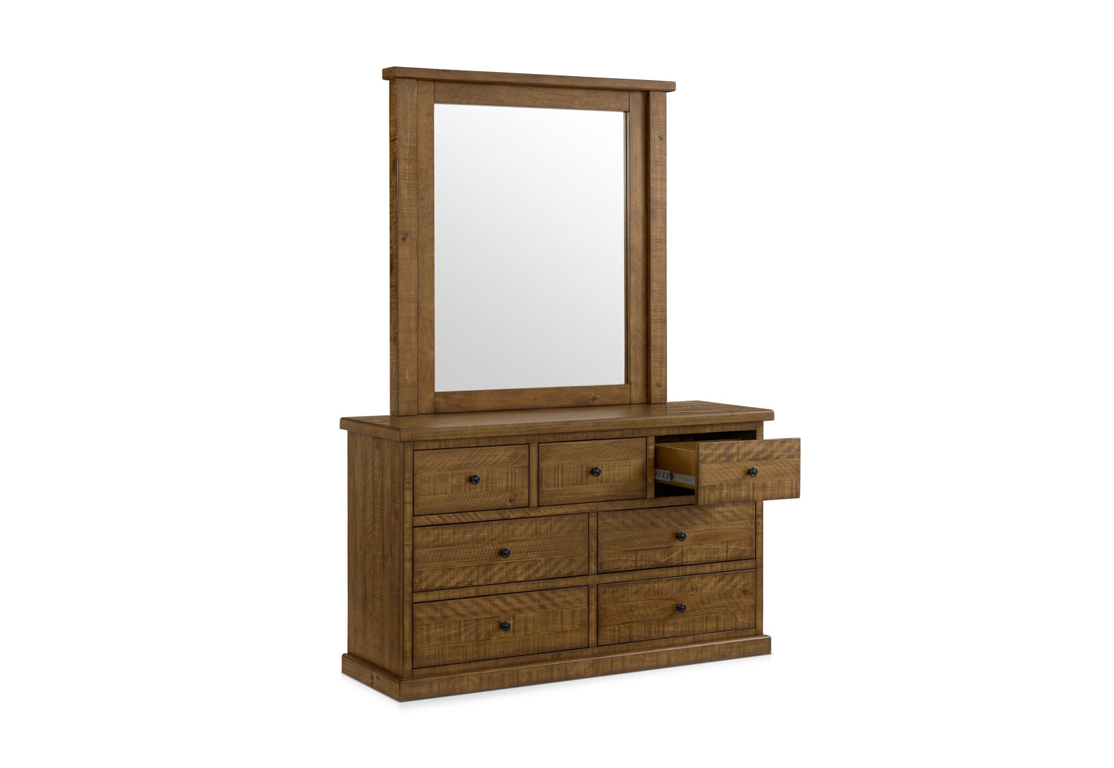 WILLOWBROOK DRESSER WITH MIRROR TALLOWOOD