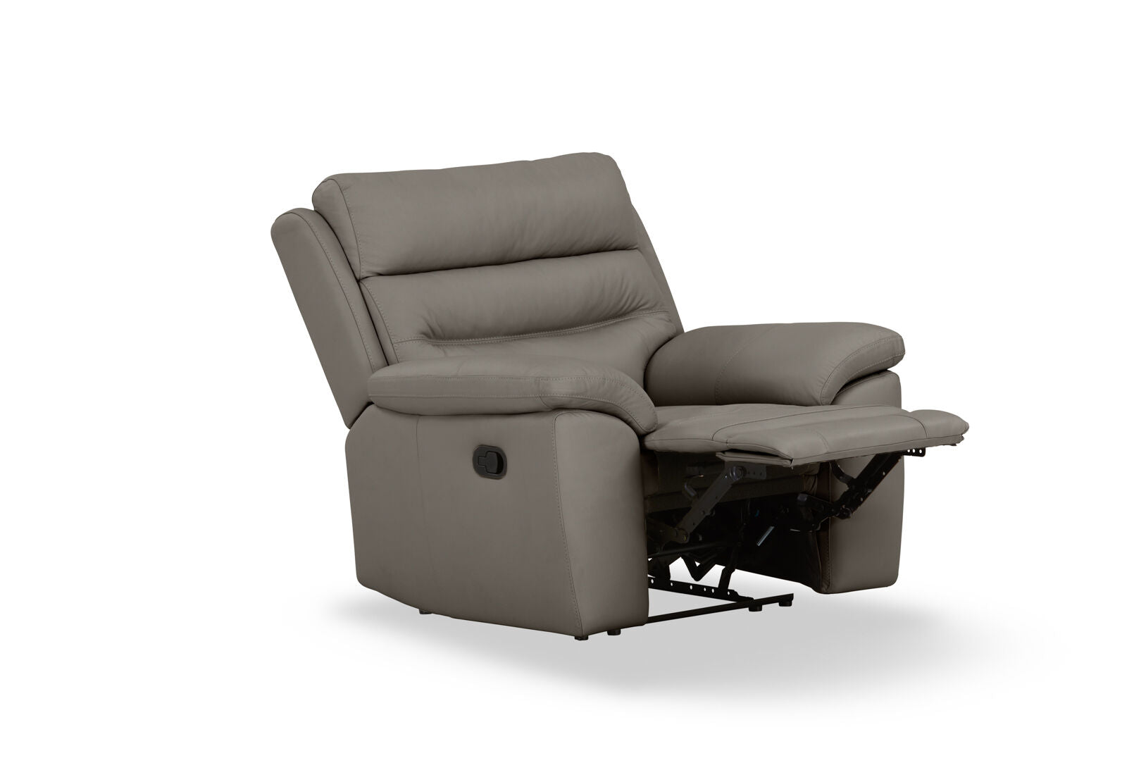 BEARMAN LEATHER RECLINER GREY