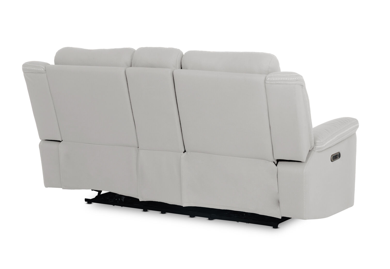 WOLFGANG FABRIC 2 SEATER ELECTRIC RECLINER LIGHT GREY