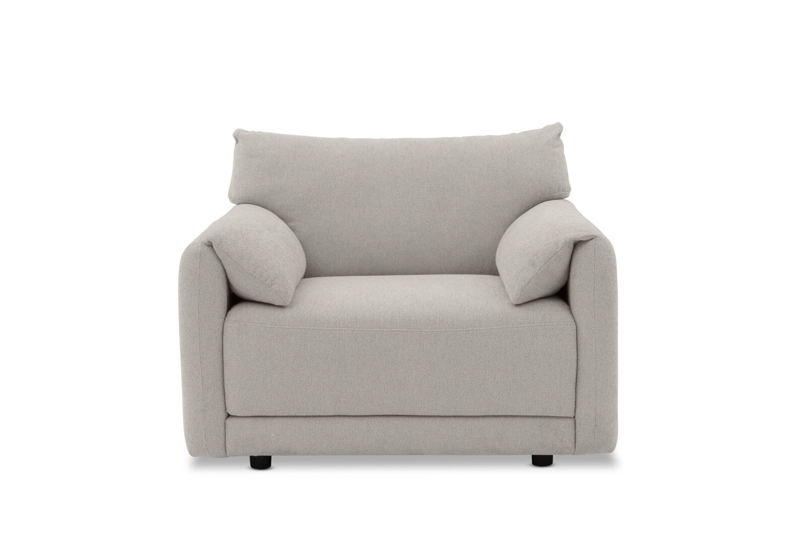 VARLEY FABRIC ACCENT CHAIR LIGHT GREY