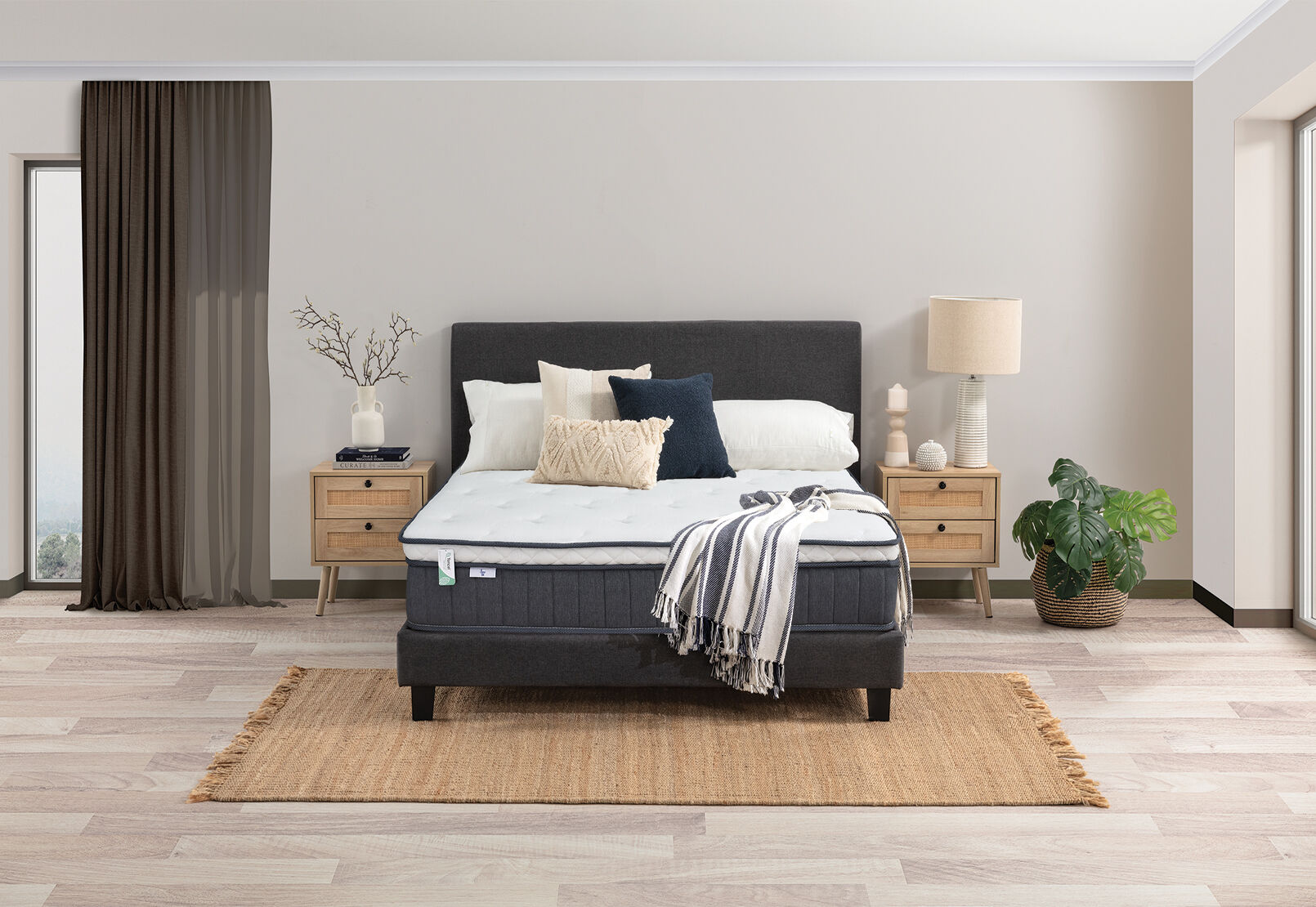 LLAMA AZZURE DOUBLE MATTRESS WHITE