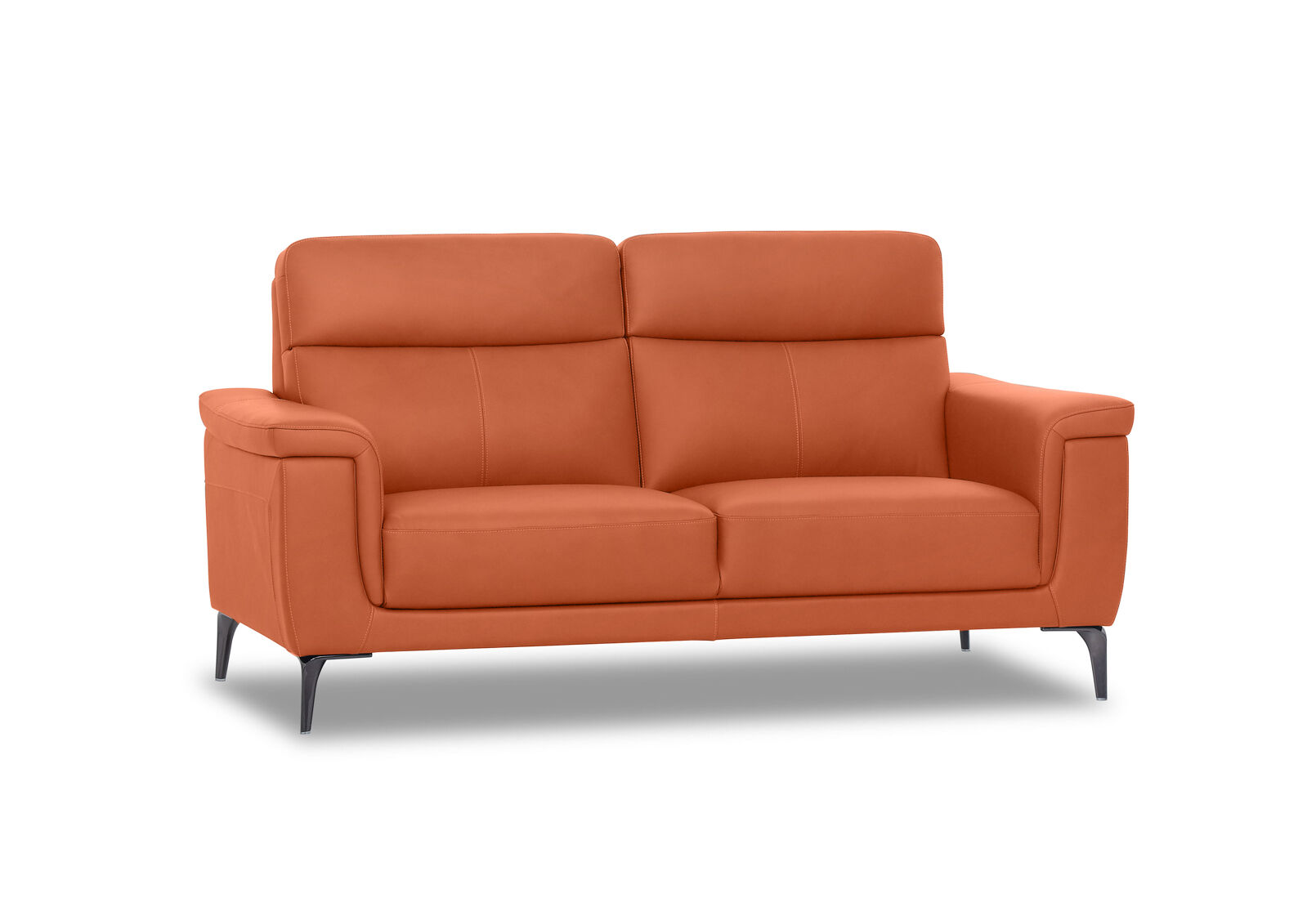 CAPEL LEATHER 2 SEATER SOFA MID TAN