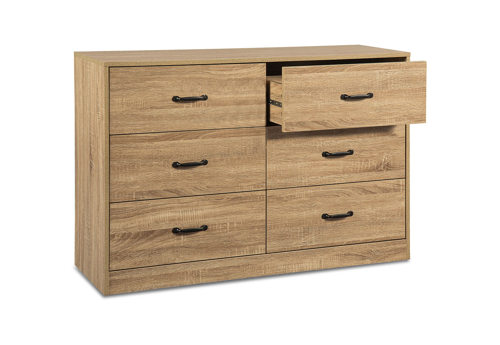 NIVA 6 DRAWER DRESSER OAK