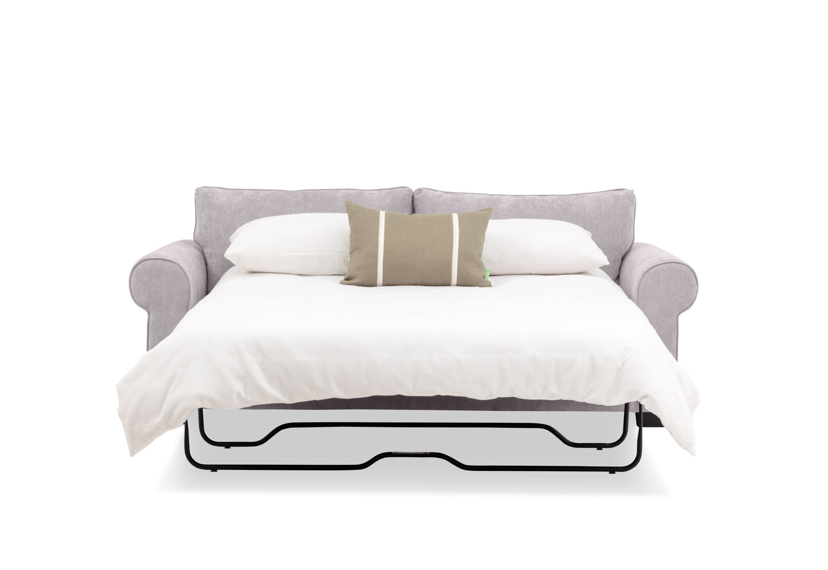 ALLI FABRIC 3.5 SEATER SOFA BED LIGHT GREY
