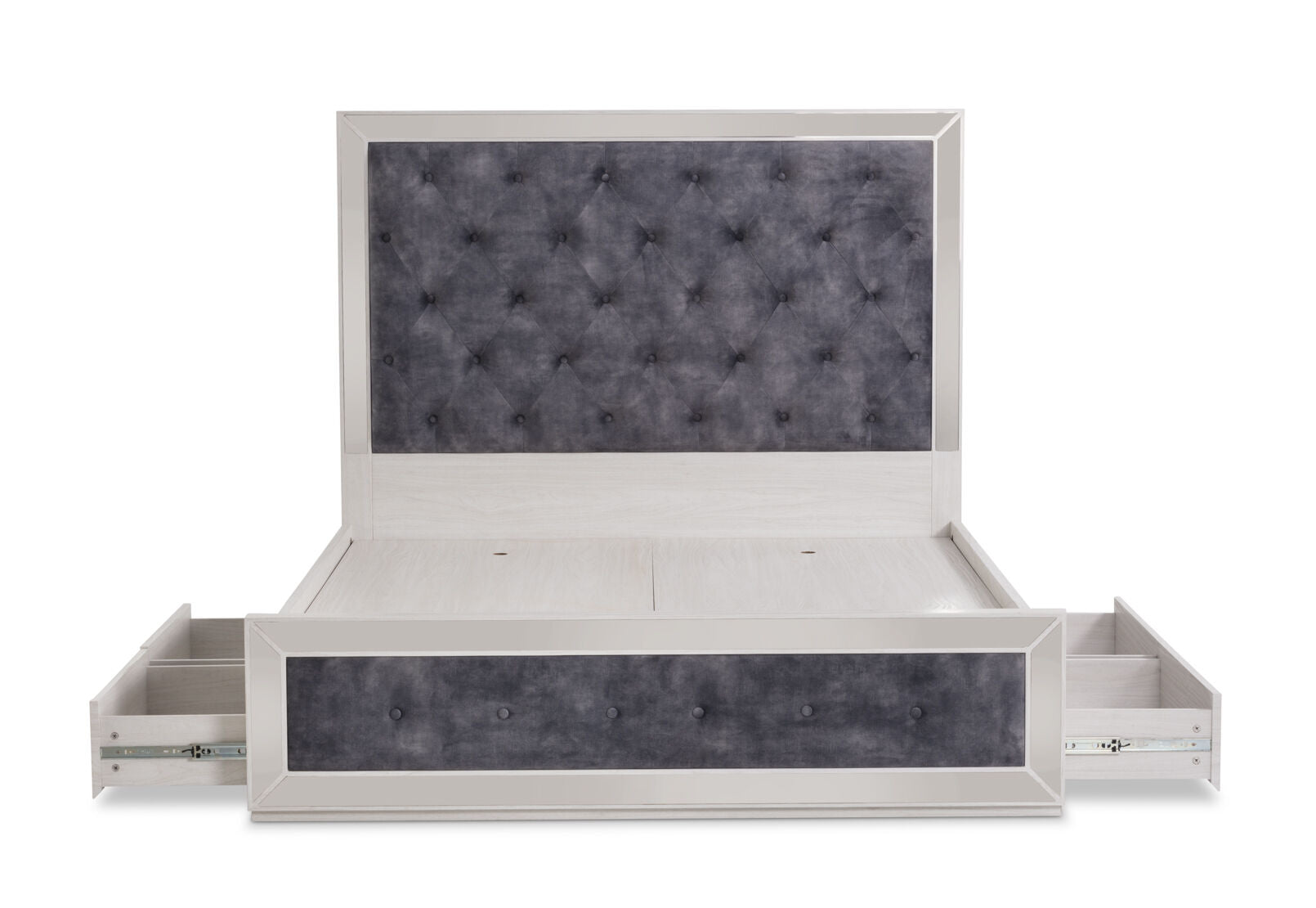 ISMENE QUEEN BED WHITE