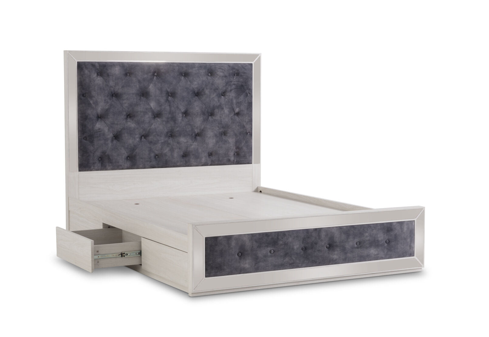 ISMENE QUEEN BED WHITE