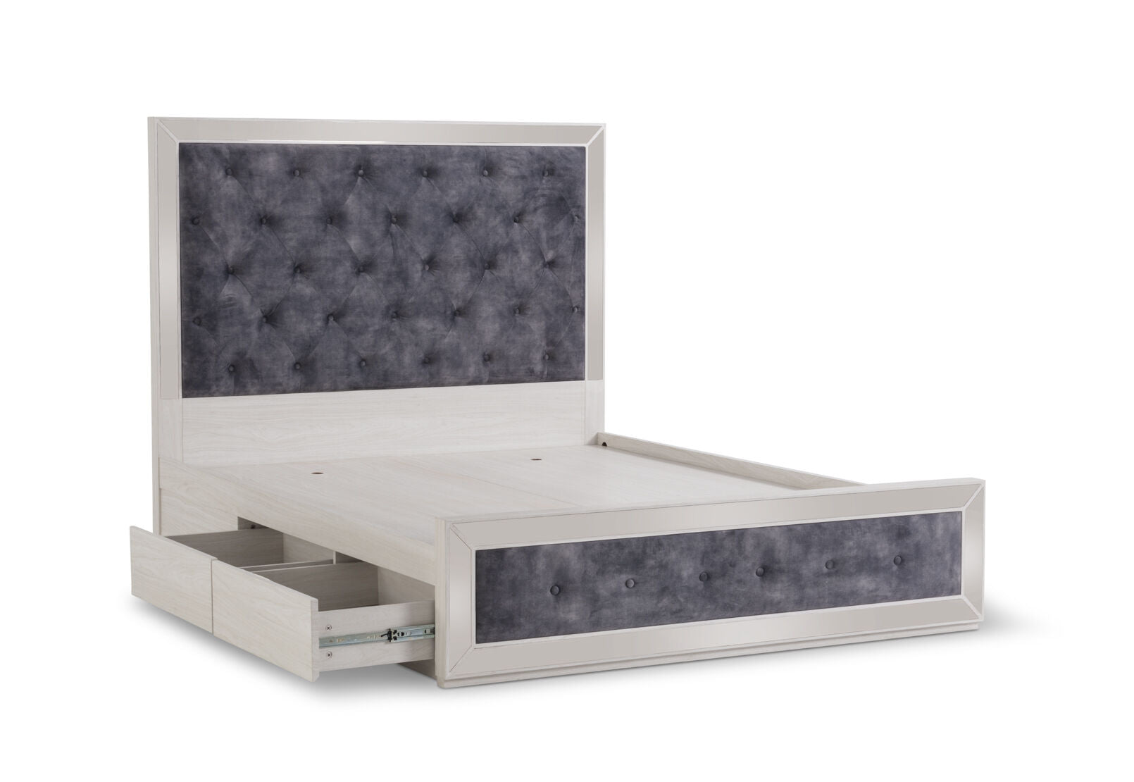 ISMENE QUEEN BED WHITE