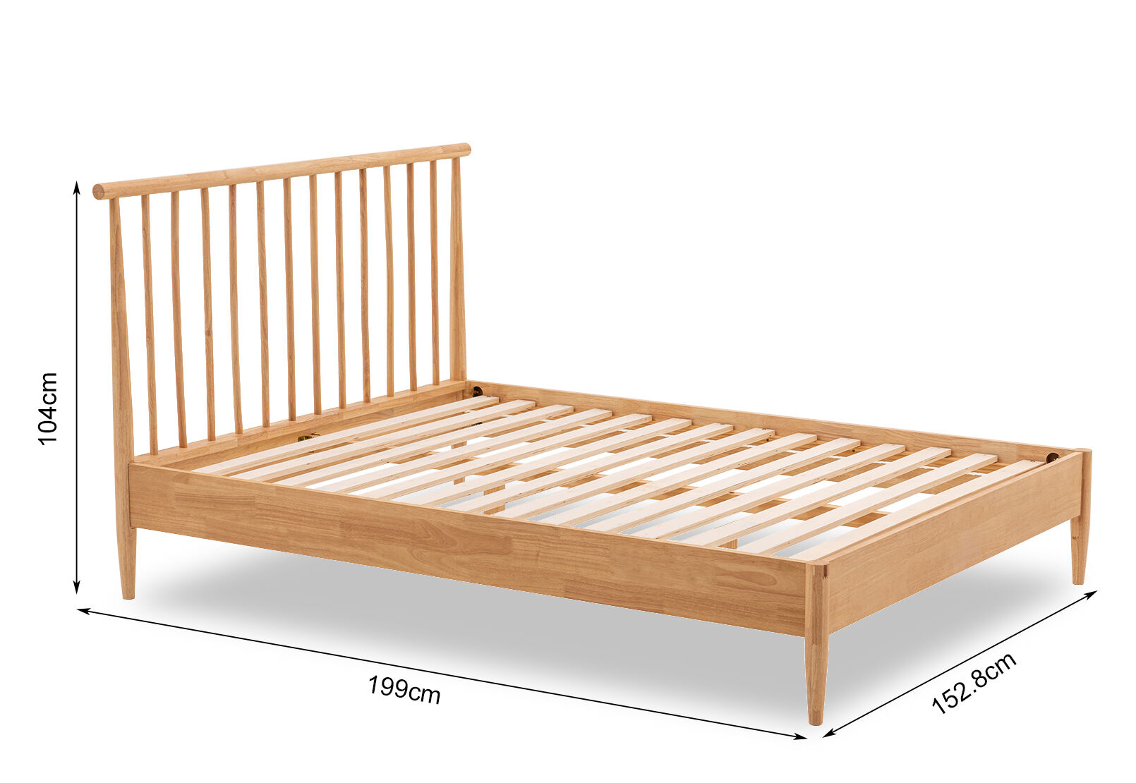 SUSANNA DOUBLE BED NATURAL