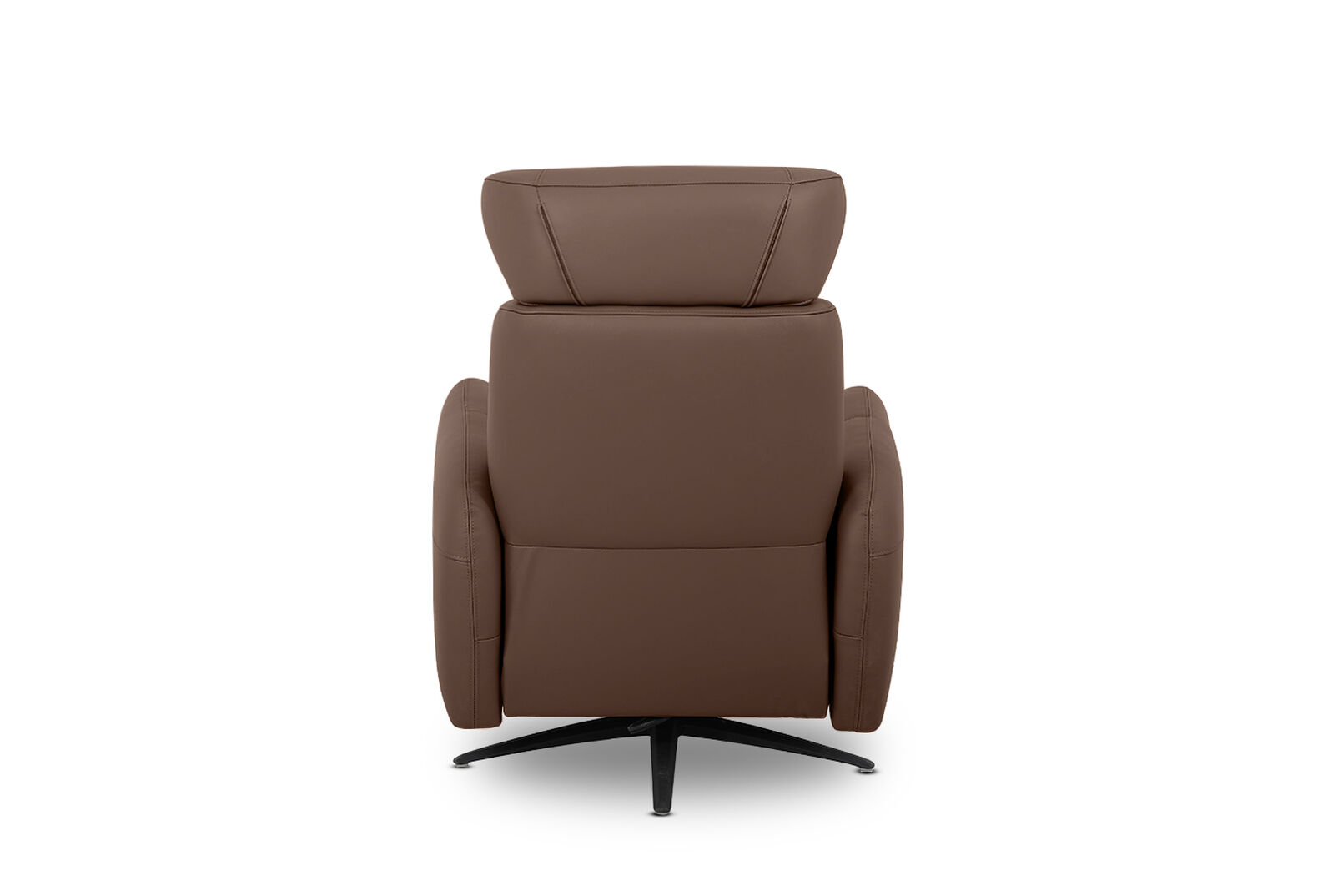 ALDRICH LEATHER SWIVEL ELECTRIC RECLINER CACAO BROWN
