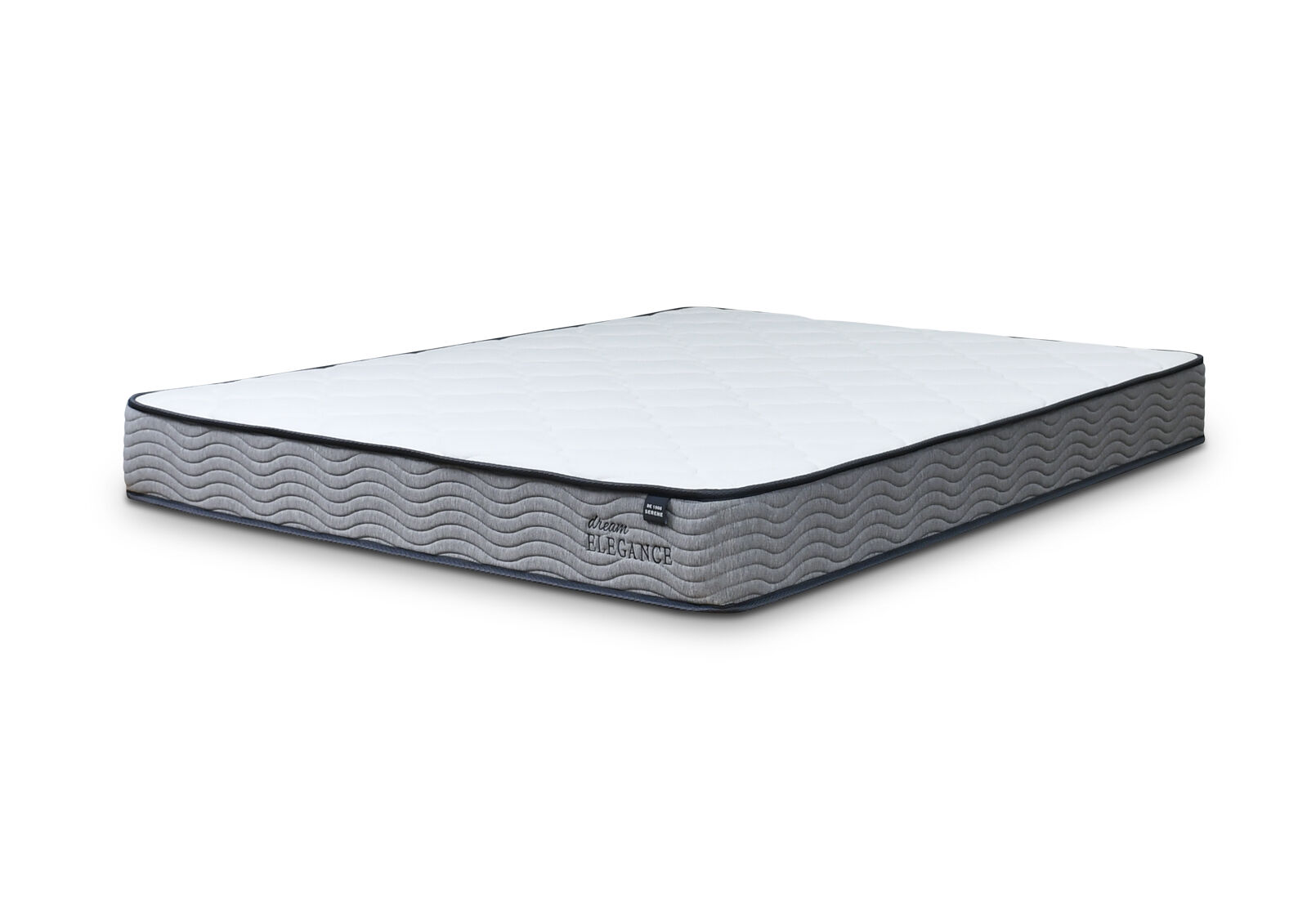 DREAM ELEGANCE 1000 SERENE QUEEN MATTRESS WHITE/GREY