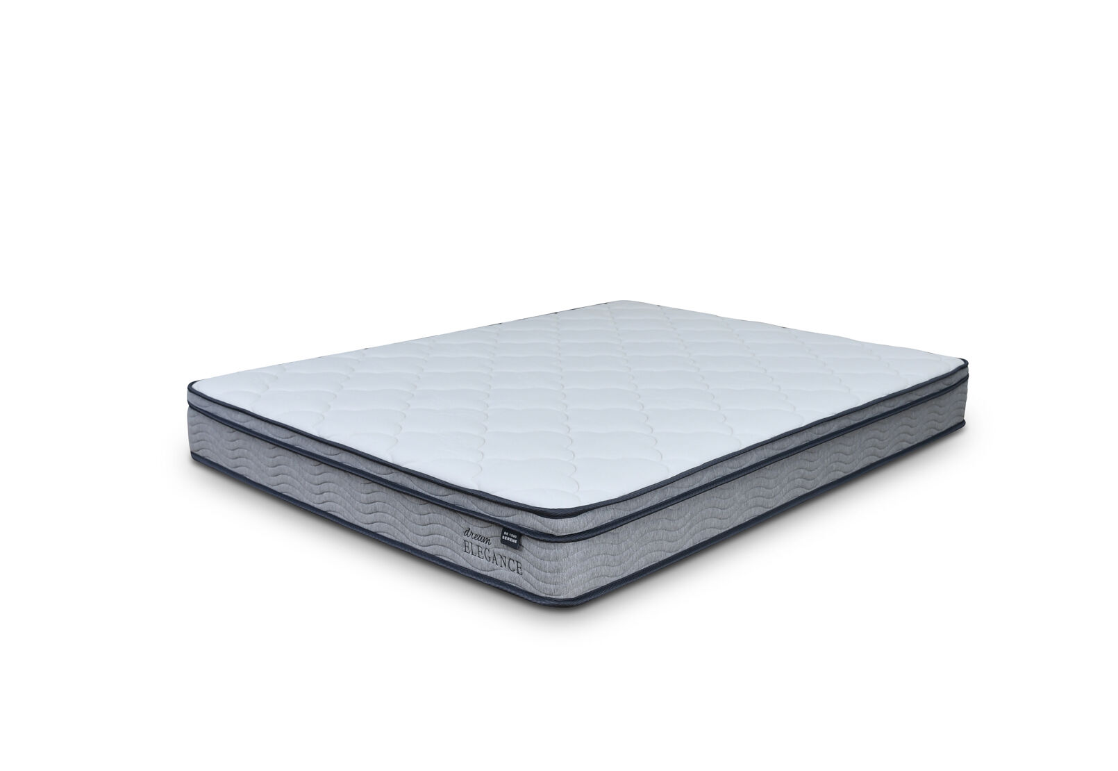 DREAM ELEGANCE 1500 SERENE QUEEN MATTRESS WHITE/GREY