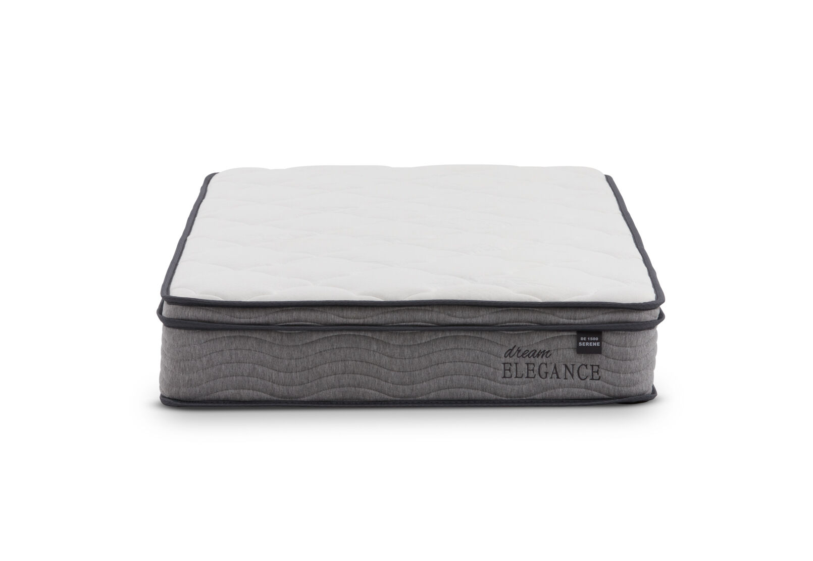 DREAM ELEGANCE 1500 SERENE SINGLE MATTRESS WHITE/GREY