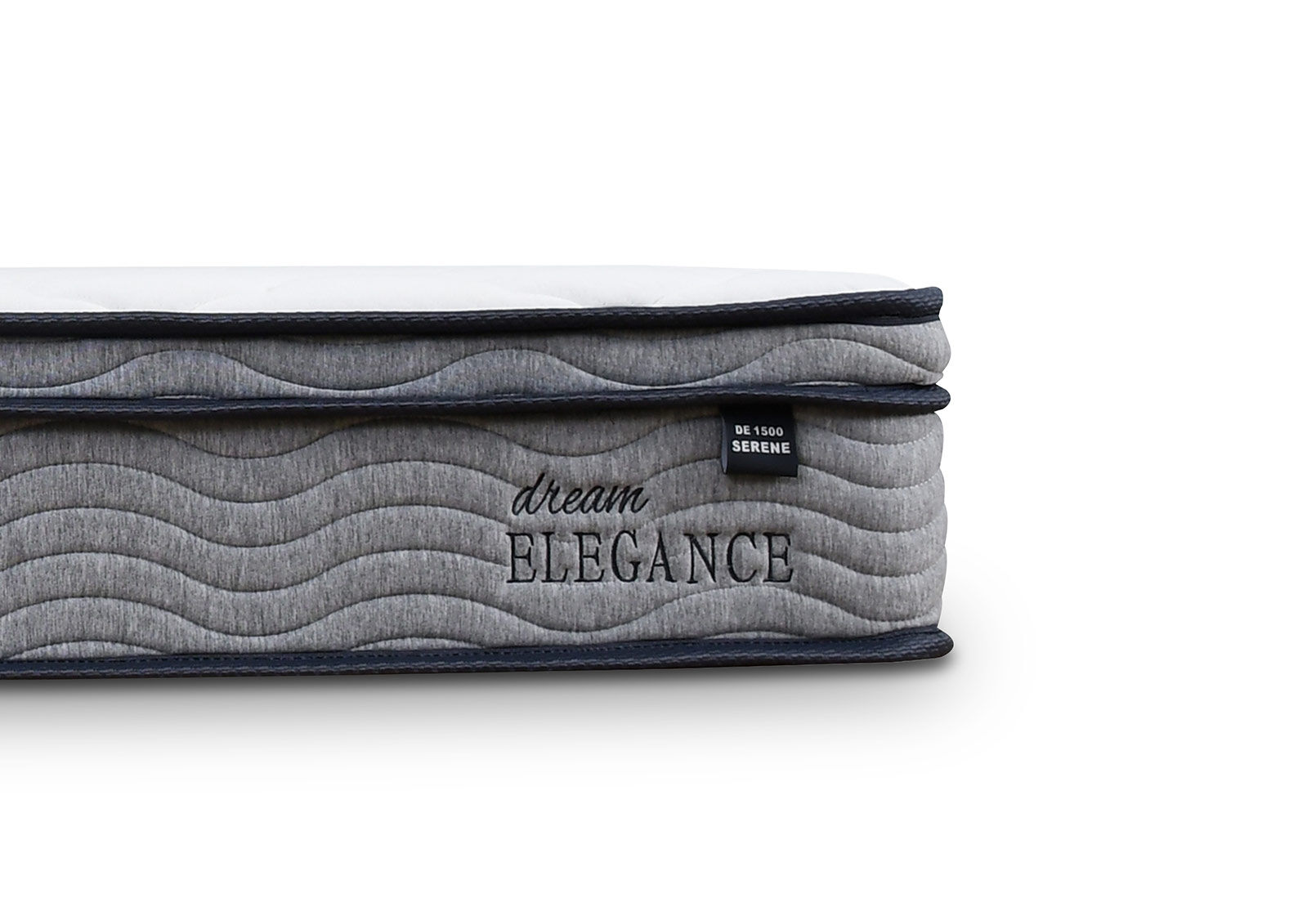 DREAM ELEGANCE 1500 SERENE SINGLE MATTRESS WHITE/GREY